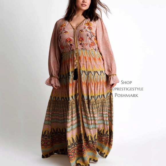 Anthropologie Bhanuni Jyoti Giorgia Maxi Dress - Picture 7 of 15